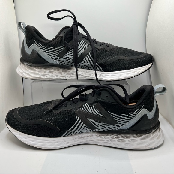 New Balance Sz 13 Fresh Foam Tempo Running Shoes Black Gray White Men - Picture 2 of 8